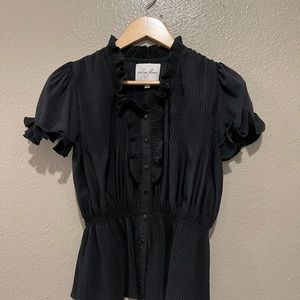 Black Chelsea Flower Blouse Small
